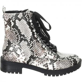 Guess Botines de mujer punta redonda con cierre a cordones modelo FL7HIEPEL10