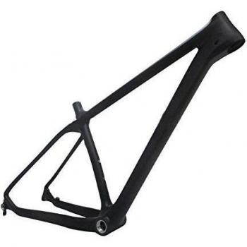Hulk-sports UD Mate 26er Completo Grasas De Carbono Cuadro De Bicicleta 190/197mm Eje Pasante Nieve Cuadro de Bicicleta Con BSA - 3K Mate, 18