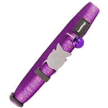 Red Dingo GmbH 9330725065994 Collar Gato Butterfly, S, Morado