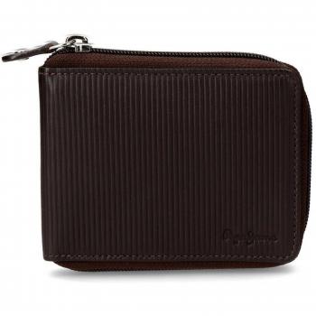 Pepe Jeans Stripe Colors Monedero, 11 cm, 0.09 Litros, Marrón