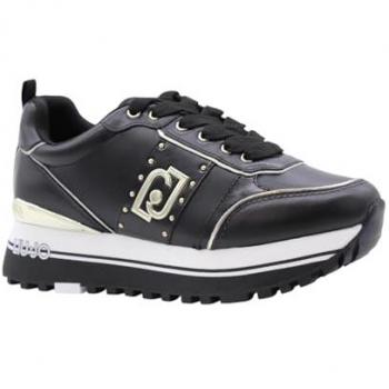 Liu Jo Women's Maxi Wonder Black Sneakers Size 10 US