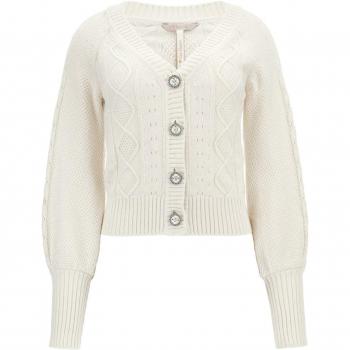 Guess Jeans Elegant Long Sleeve Contrast Cardigan - XS