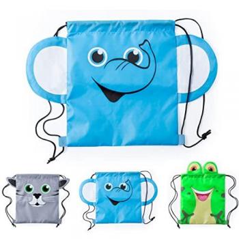 Pack de 6 a 24 unidades de Mochilas con forma de animales, mochilas para niños, regalos originales para niños, detalles para invitados de boda, recuerdos de comunión para niños
