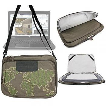DURAGADGET Maletín Mapamundi Para HP Zbook 17 G2 - Con Bandolera Ajustable, Asa Superior Y Bolsillo Exterior