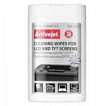 Toallitas Activejet AOC-302 para Limpieza de Pantalla
