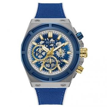 Guess Masterpiece Multifunction Blue Silver Watch GW0713G1 Male