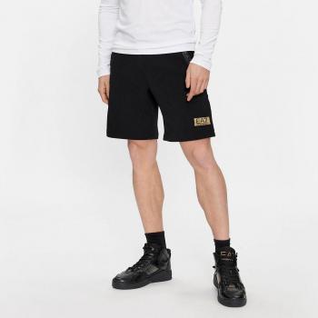 Short Sport negro EA7 para hombre - Pantalón corto EA7 Train Gold Label negro dorado - S