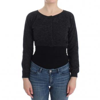 Ermanno Scervino Women's Gray Knit Wool Cardigan Sweater - IT42 | S