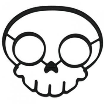 casadeiy silicona Ronda huevo Anillos Estilo De calavera huevo arte molde negro