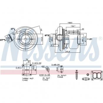 Turbocompresor Cargador NISSENS 93301