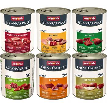 Animonda GranCarno Original Adult 24 x 800 g - Pack Ahorro - Pack mixto 2 (6 variedades)