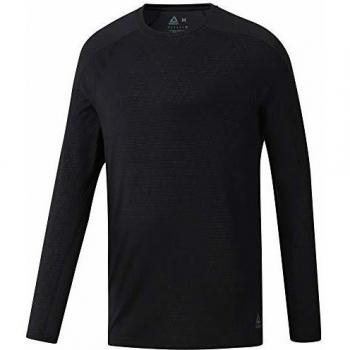 Reebok Ost Smartvent LS Top Camiseta De Manga Larga, Hombre, Negro, M