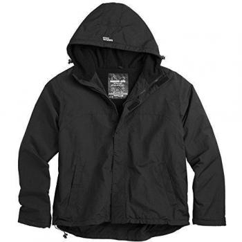 Surplus Windbreaker Chaqueta con Cremallera Negro tamaño XXL