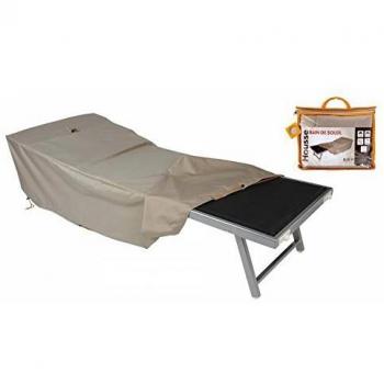 Funda Protectora Impermeable para Tumbona 200 x 75 cm Color Topo