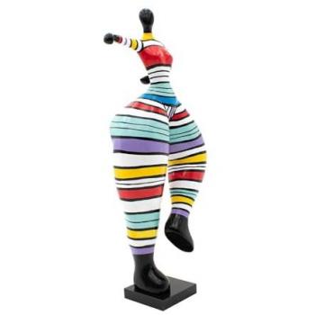 Figura Decorativa Silueta Femenina Kuatéh Georgia de Poliresina 55x34x138 cm Multicolor