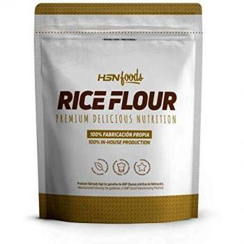 Harina de Arroz de HSN | Rice Flour | Energía Saludable 100% Natural | Formato de Finísima Textura en Polvo | Vegana, Sin Gluten, Sin Lactosa, Sin Soja, Sin Sabor, 3 Kg