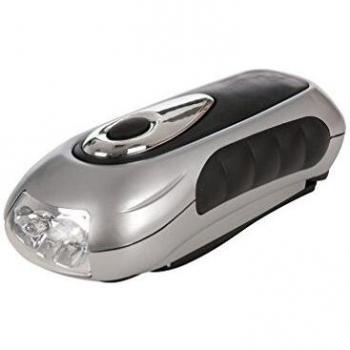 Silverline 839905 - Linterna LED con manivela