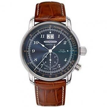 Zeppelin Men's Analogue Quartz Watch with Leather Strap 8644-3