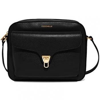 Bolso Bandolera Coccinelle Beat Soft de Piel Negra para Mujer - Talla Única