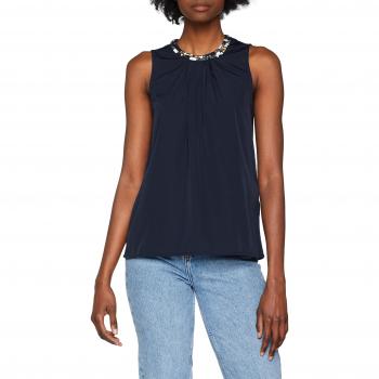 Vero Moda Vmkanti SL Top, Camiseta sin Mangas para Mujer, Azul