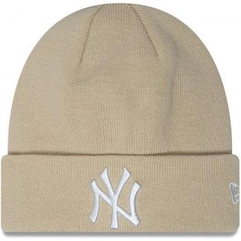 New Era Women's New York Yankees Essential Light Beige Beanie
