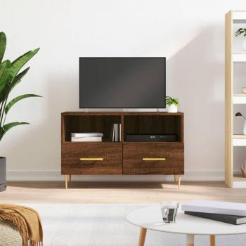 Soporte para TV Madera Multicapa Roble Marrón 80x36x50 cm