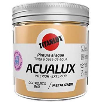 Pintura Acualux Metalizada al Agua 250ml - Oro Rojizo 860