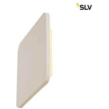 Aplique de pared LED Plastra Square, angular 30x30cm, yeso blanco, 48 LEDs, 3000K