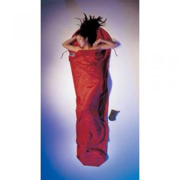 Sábana Mummy Cocoon de Seda y Algodón Egipcio 241 x 90-56 cm color Rojo Monje Unisex