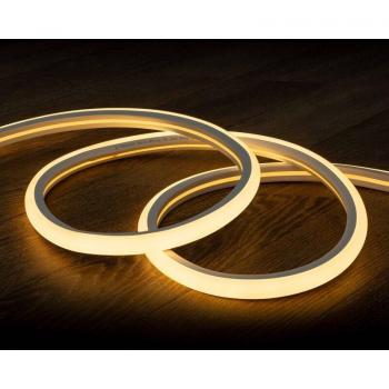 Tira Neón LED Regulable 7.5 W/m 220V Blanco Cálido Semicircular 180º IP67 Corte cada 100 cm 4 m