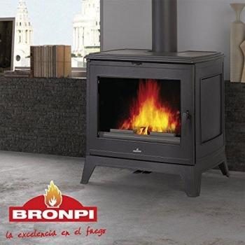 ESTUFA DE LEÑA BRONPI MODELO PRESTON 14 KW