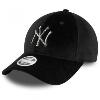 New Era Velour Diamond 9FORTY New York Yankees Black Cap One Size