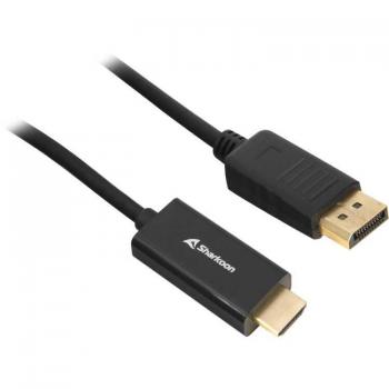 Adaptador Sharkoon DisplayPort 1.2 a HDMI 4K, 1 metro, activo, 60Hz