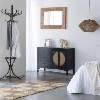 Perchero de Pie Alexandra House Living Nuez moscada 39 x 187 x 53 cm, Perchero de pie de madera marrón 53x39x187hcm, Perchero de pie de madera marrón