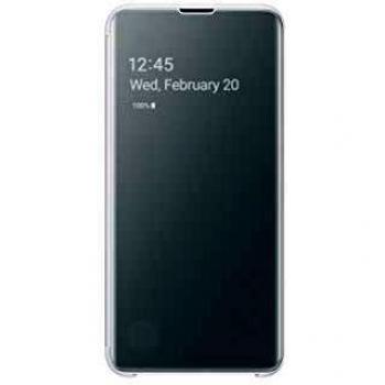 Samsung Clear View Cover, funda oficial para Samsung Galaxy 10e, color Blanco