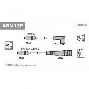 Juego de Cables de Encendido JANMOR ABM12P para VOLKSWAGEN GOLF 2, CORRADO, GOLF 1 Cabriolet y SEAT Ibiza 2, Córdoba I Vario