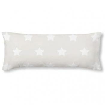 Funda de Almohada Kids&Cotton Runar Beige 175 Hilos 45 x 110 cm