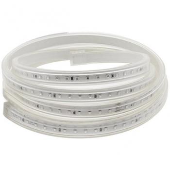 Tira LED 220V SMD2835 120Led/m 1 metro con conectores rápidos 50cm corte blanco cálido