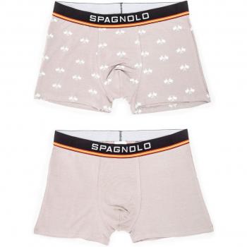 Spagnolo - Pack de dos boxers punto gris