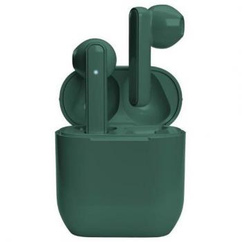 Auriculares TWS True Wireless Stereo SBS Nubox Verde - Música y Llamadas, USB Tipo-C, 2.5 horas de autonomía