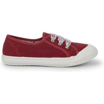 Zapatillas de lona para niños con punta de goma y cordones