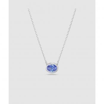 Swarovski Constella Blue Oval Cut Rhodium Necklace - 45cm, Swarovski Constella Blue Oval Cut Rhodium Plated Necklace 5671809