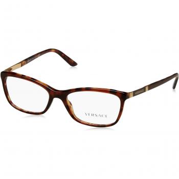 Versace 0Ve3186, Monturas de Gafas para Mujer, Amber Havana/Havana, 52