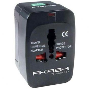 Akashi ALTWP100B - Adaptador universal, Negro