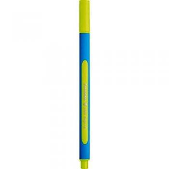 Bolígrafo Schneider Slider Edge XB, 0.7 mm, color amarillo, con tapa y cuerpo cian
