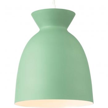 Lámpara colgante Maisie Green de 1 bombilla, diámetro de 20 cm, color verde claro