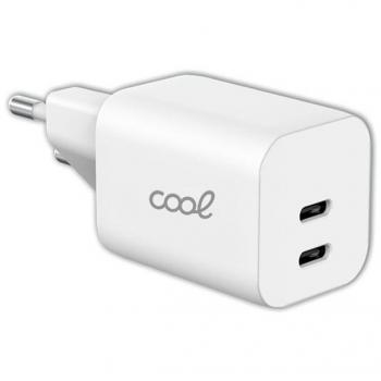 Cargador Rápido Universal Dual 2 x USB-C 35W Blanco