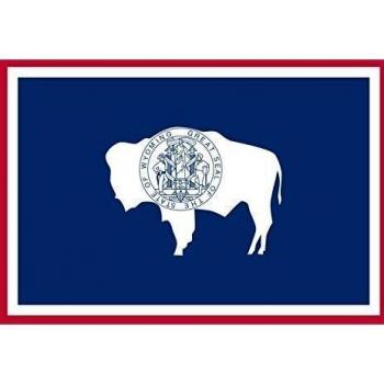 DIPLOMAT-FLAGS Wyoming Bandera | Bandera Paisaje | 0.06m² | 20x30cm Banderas de Coche