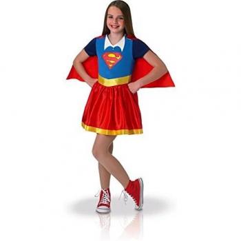 DC Comics - Disfraz de Supergirl oficial para niña, infantil 7-8 años