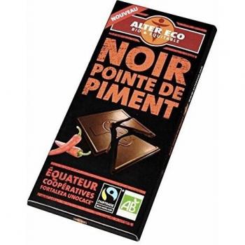 ALTER ECO Chocolat Noir Pointe de Piment Bio 100g